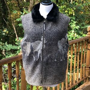 Black Mountain Outdoor Fleece Vest Size Medium